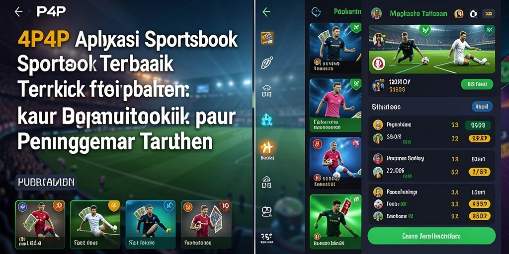 Tampilan menarik dari gameplay 4P4P dalam taruhan olahraga.