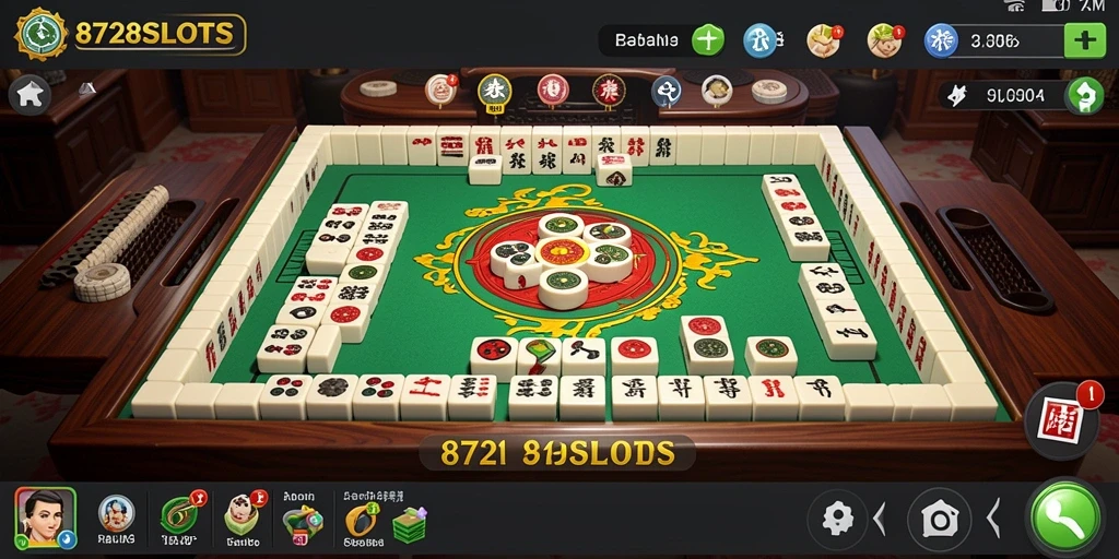 Tampilan gameplay Mahjong yang seru dan menarik di 8728SLOTS.