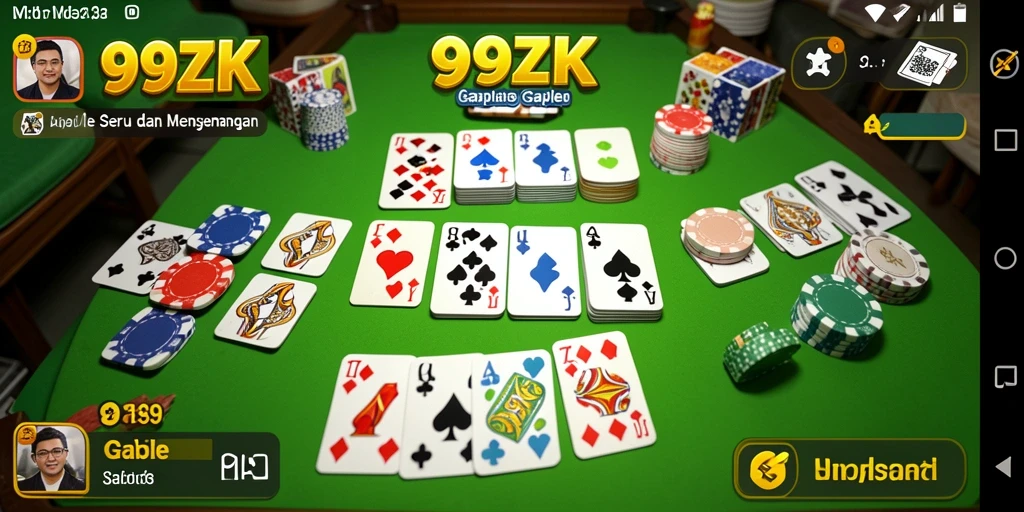 Gameplay seru dan menantang dari Gaple di 999ZK.