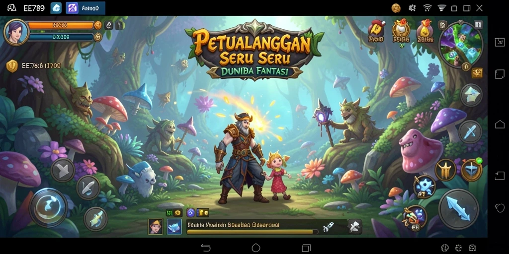 Tampilan gameplay EE789 yang menakjubkan di dunia petualangan.