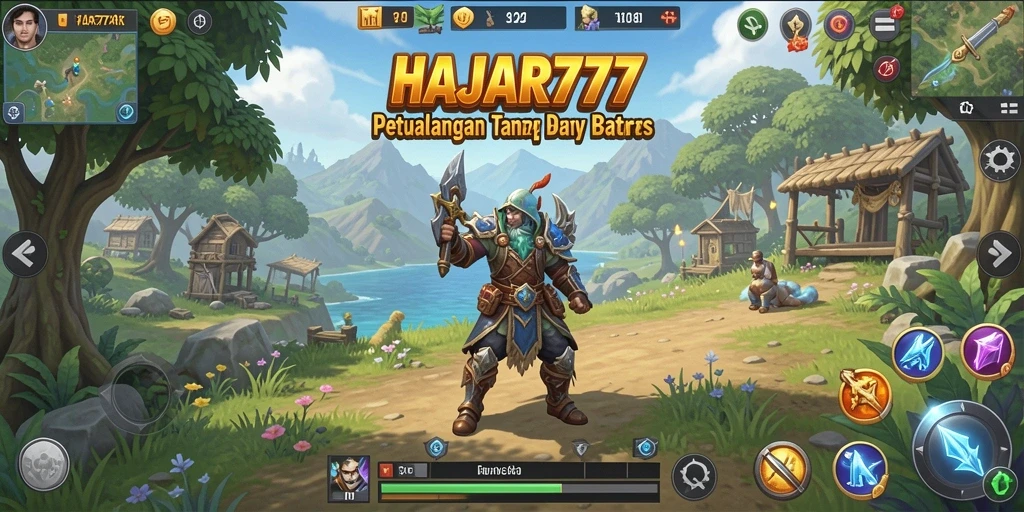 Tampilan gameplay HAJAR777 yang menarik dan penuh aksi di dunia Open World.