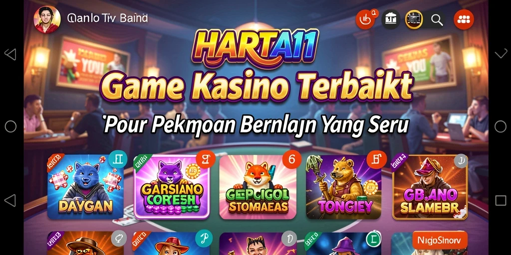Tampilan menarik dari gameplay HARTA11 yang memukau dan seru.