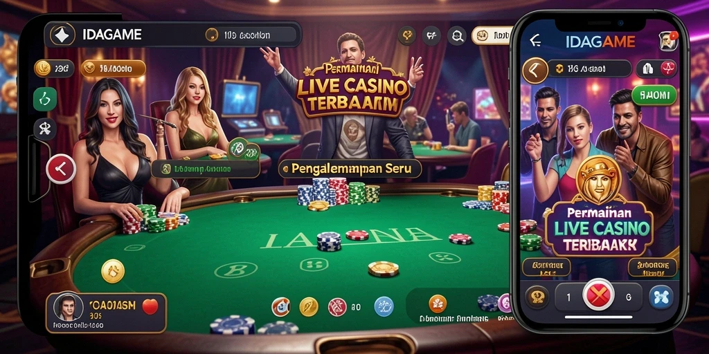 Tampilan gameplay Live Casino yang seru dan interaktif