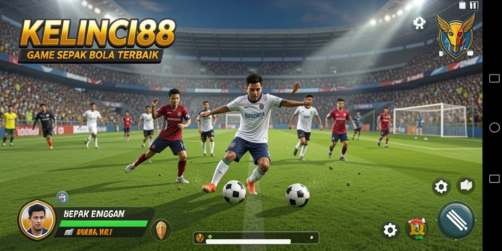 Tampilan gameplay <strong>KELINCI88</strong> yang menakjubkan dengan aksi sepak bola seru.