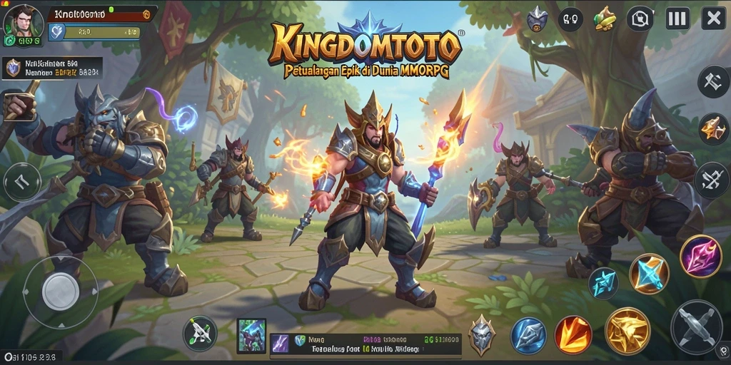 Gameplay seru KINGDOMTOTO dengan aksi pertarungan epik di dunia MMORPG.