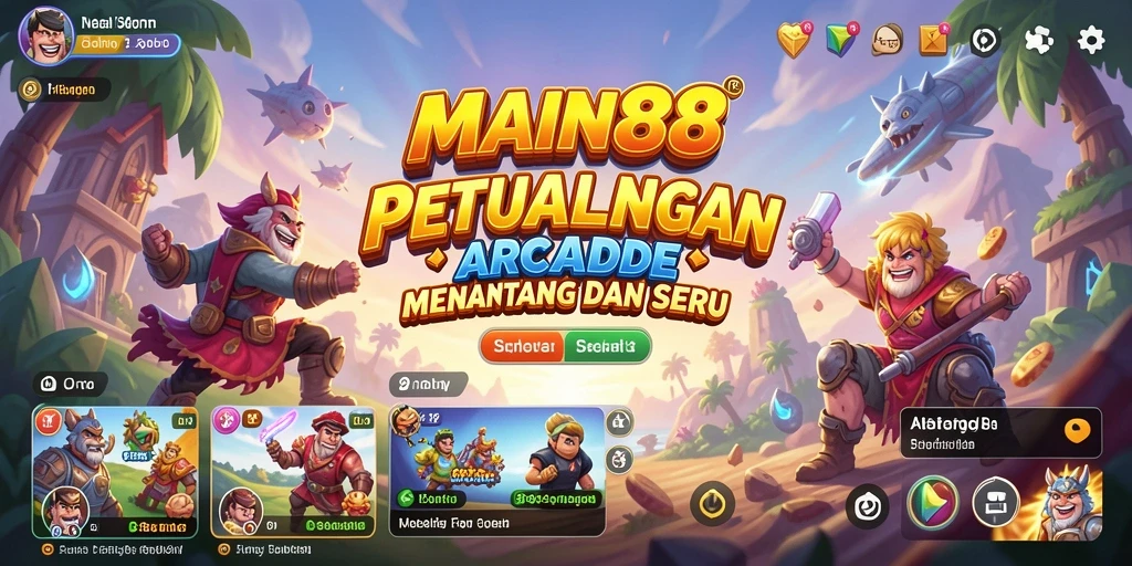 Screenshot menunjukkan aksi seru dan grafis gameplay di MAIN88.