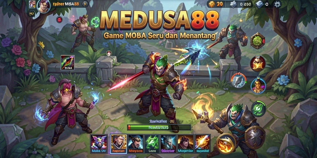 Tampilan gameplay seru dan kompetitif di MEDUSA88.