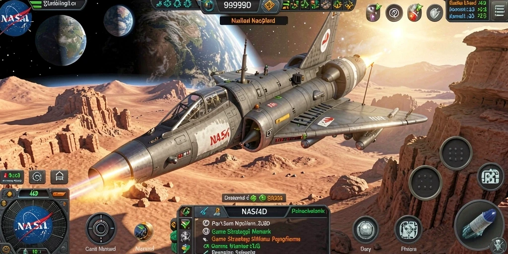 Tangkapan layar gameplay NASA4D yang menampilkan aksi strategi menegangkan.