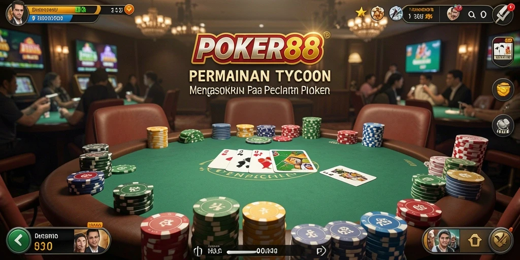 Screenshot POKER88 menampilkan gameplay poker yang menarik dan interaktif.