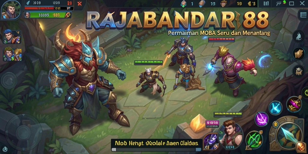 Tangkapan layar menampilkan aksi seru dalam gameplay RAJABANDAR88.