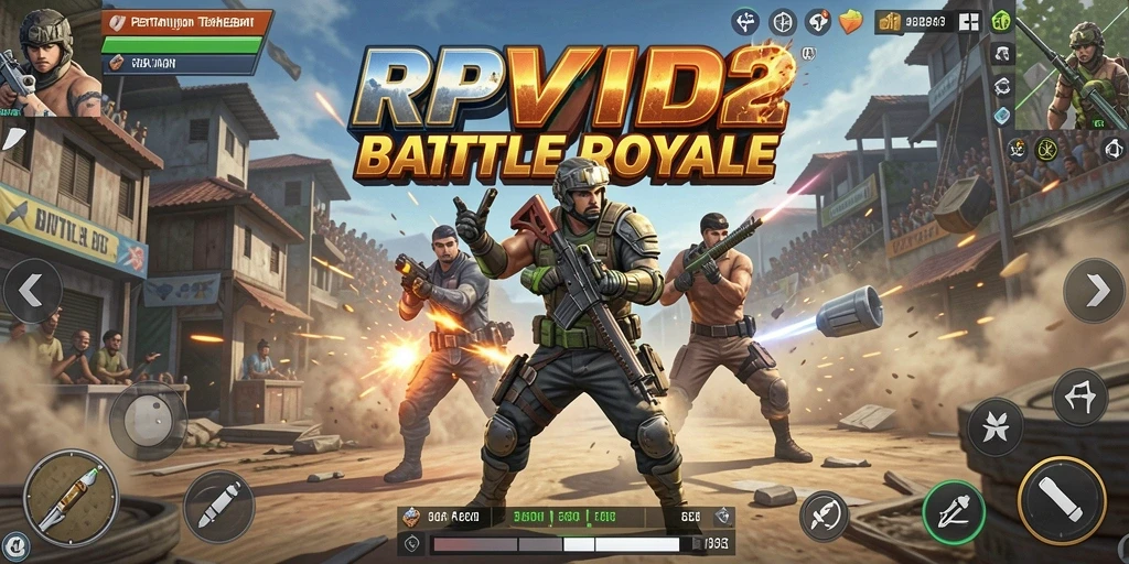 Screenshot RPVIP2 menampilkan aksi pertempuran yang seru dan intens.