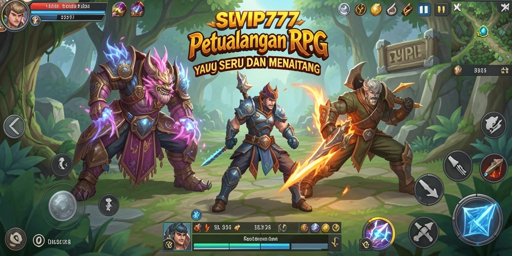 Gameplay seru dalam petualangan RPG SVIP777.
