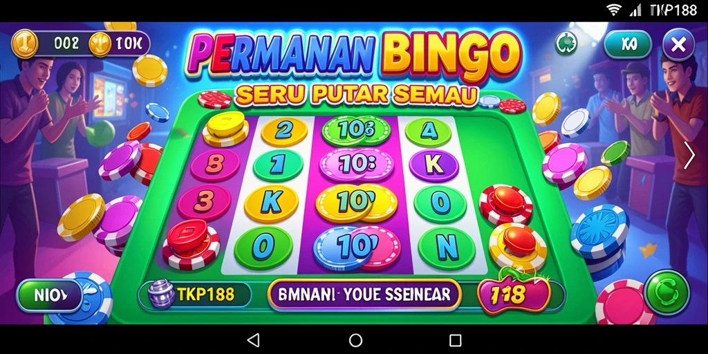 Tampilan gameplay TKP188 dengan aksi seru permainan Bingo.