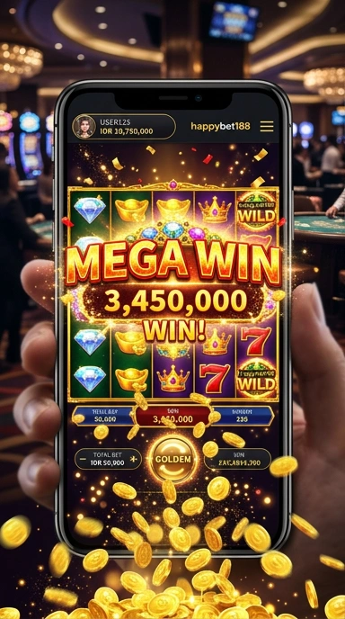 Tampilan antarmuka pengguna happybet188 yang sederhana dan menarik.